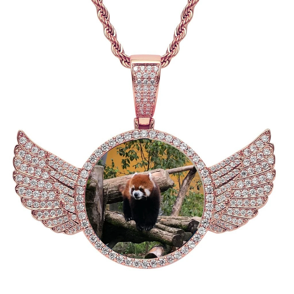 Ailodo хип-хоп индивидуальное фото ожерелье для женщин и мужчин панк AAAAA + кубический