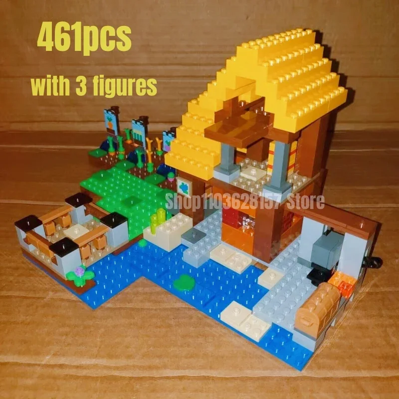 Конструктор Ферма коттедж модель из 461 блоков игрушки для детей подарок 21144 шт.