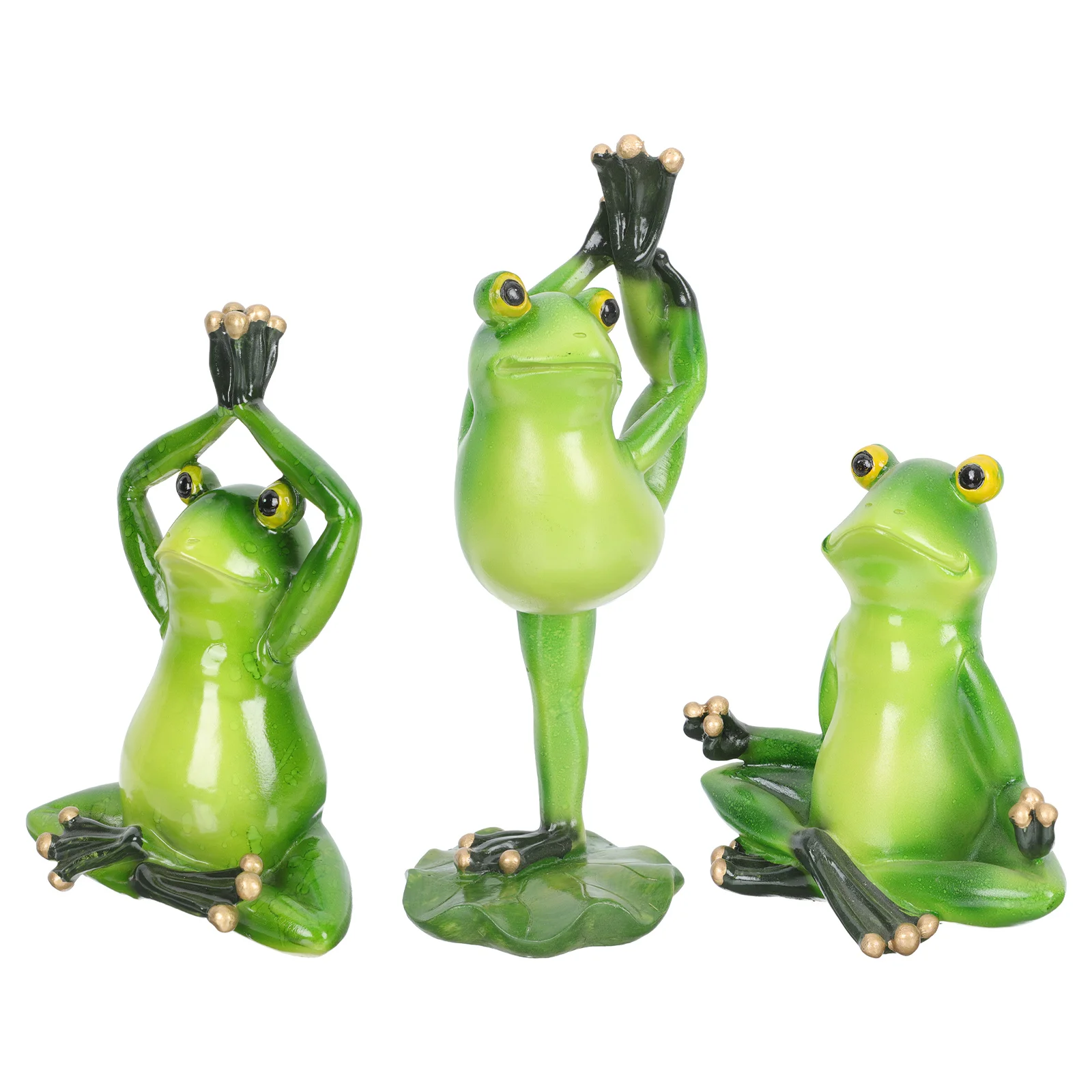

3 шт., садовые лягушки