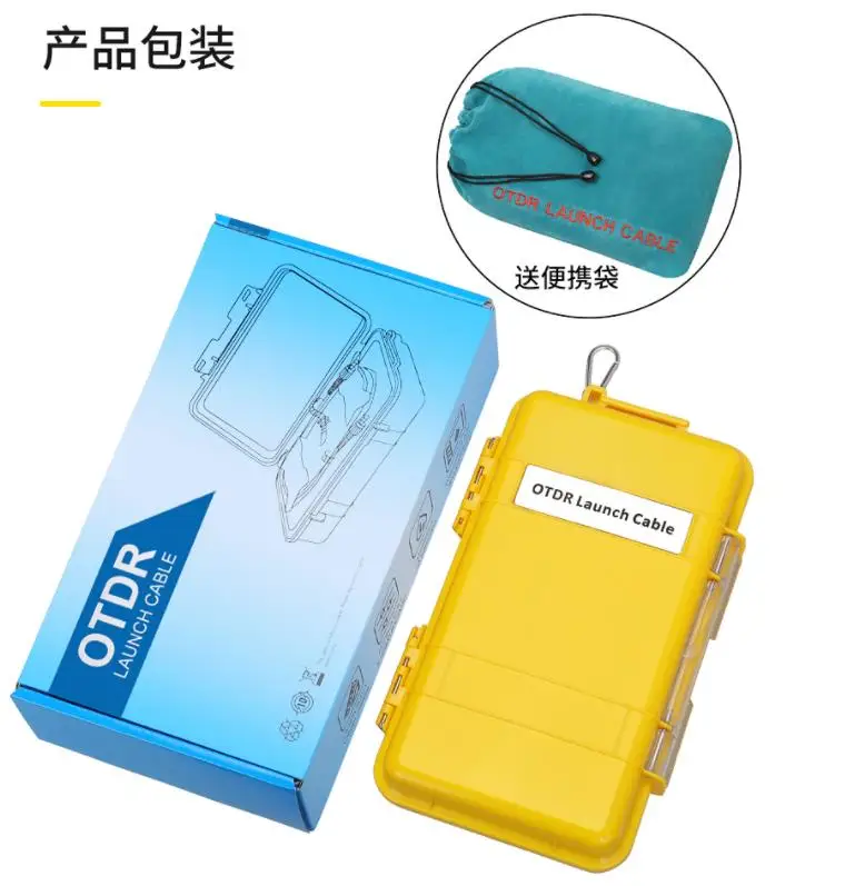 Good Quality SC/UPC-FC/UPC 500M 1KM 2KM SM Fiber Optic OTDR Launch Cable Box SCUPC To FC UPC