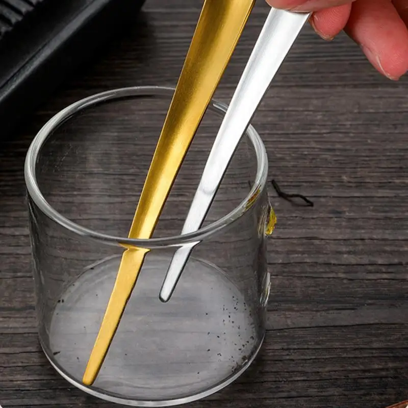 

Coffee Scoops Small Flat Bottom Creative Stainless Steel Spoon Coffee Spoon Tea Spoon