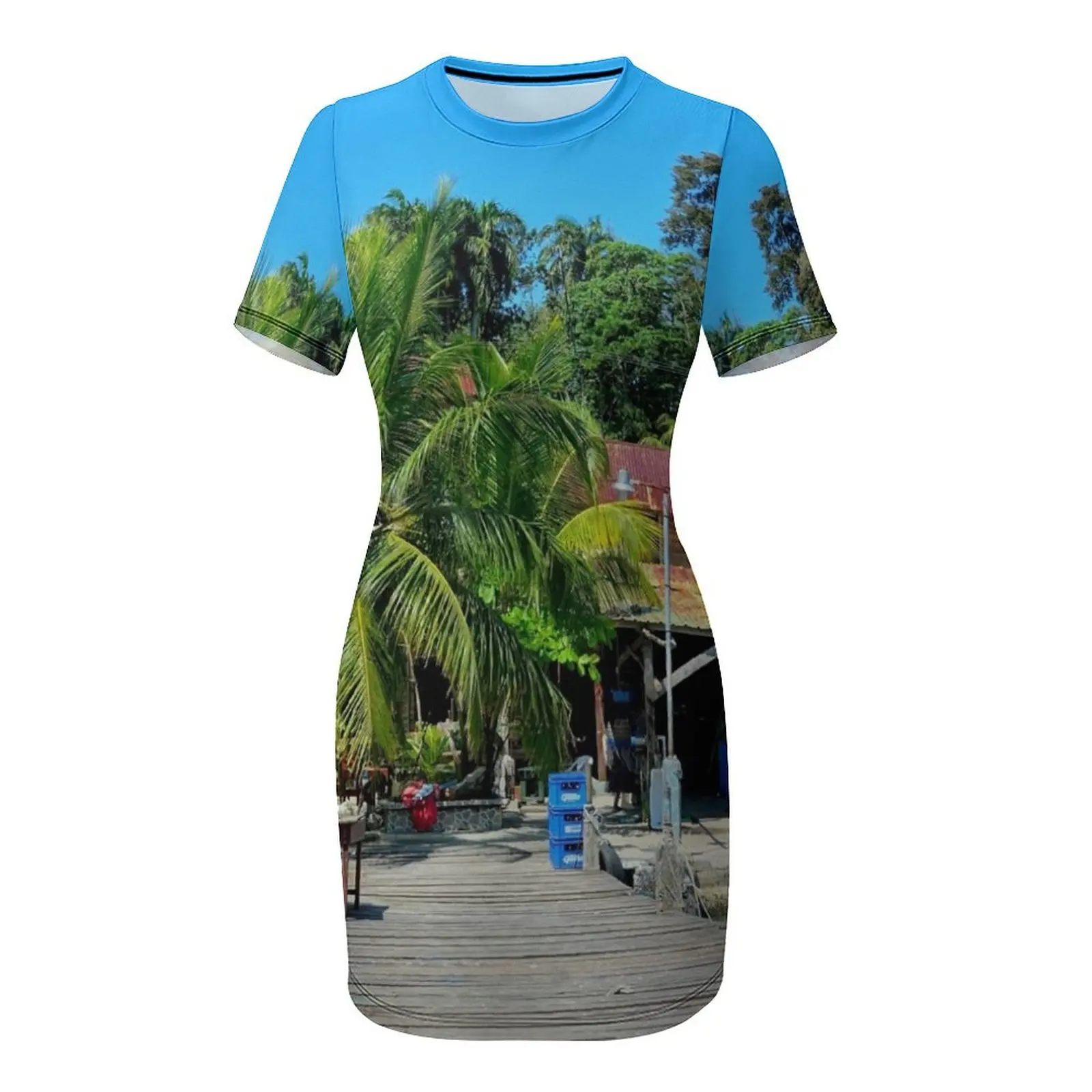 Платье с короткими рукавами Guatemala Livingston вечерние платья для женщин женские