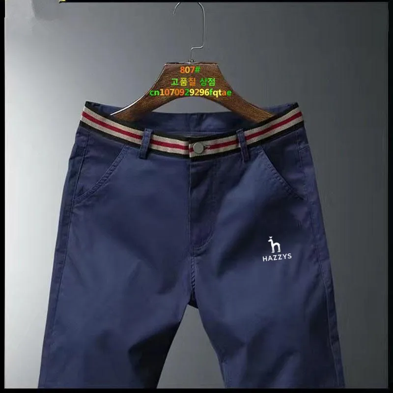 Golf Apparel Men's 2023 Spring and Autumn New High Quality Pants Waist Stripe Golf Pants Casual Men's Straight Leg Pants