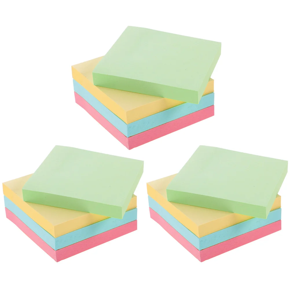 

3 Books Tags Sticky Notes Self-adhesive Memo Stickers Label Bulk Convenient Tabs Student