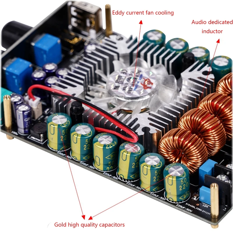 TDA7498E цифровой стерео усилитель мощности 5А максимальный выходной ток плата