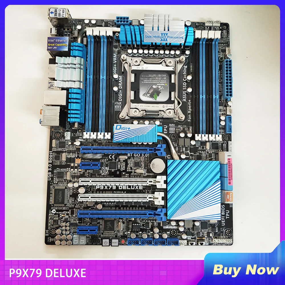 

P9X79 DELUXE For ASUS Desktop Motherabord Core i7 X79 LGA 2011 64GB DDR3 PCIE 3.0 ATX Mainboard