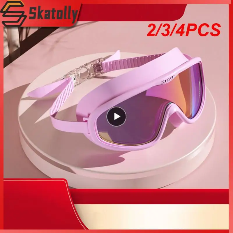 

2/3/4PCS Practical Swimming Goggles Effectively Waterproof Headband Adjustment Swimming Glasses High-definition Lens Anti-fog