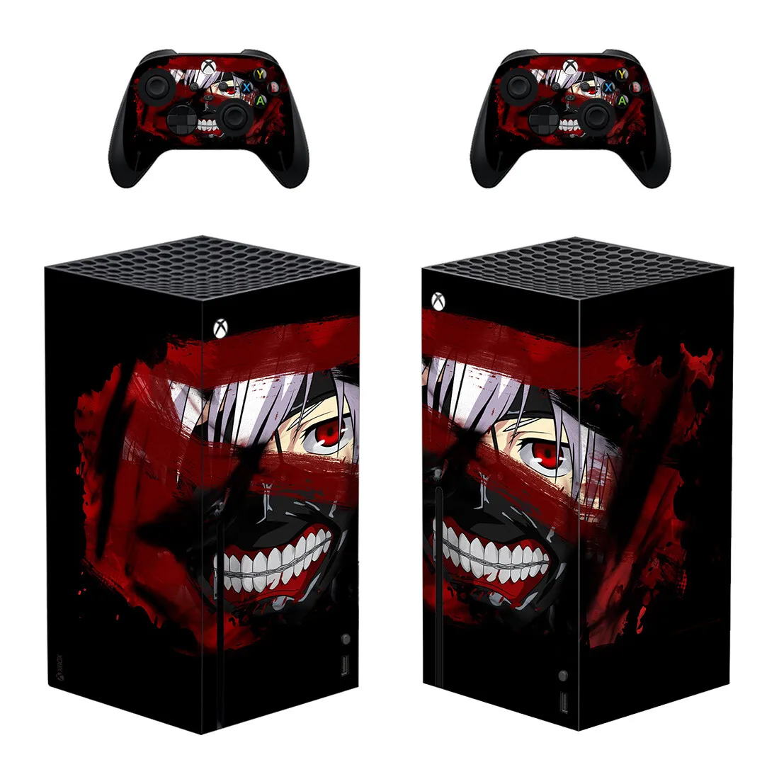 Наклейка для консоли Rad Style Xbox Series X наклейка и 2 контроллера стиль 1