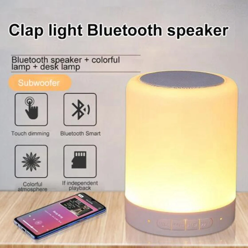 

Bluetooth speaker student cute wireless portable small mini audio player colorful light flashing night light