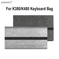 keyboard storage bag wireless bluetooth felt keyboard bag for logitech k380k480 wireless bluetooth compatible cover accessories