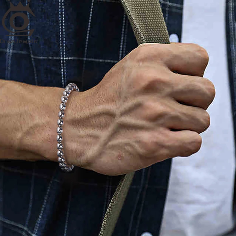 Браслет-цепочка ORSA JEWELS в винтажном стиле 4 мм из серебра 925 пробы