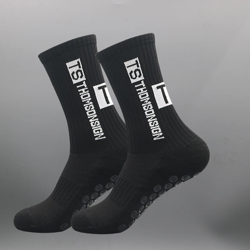 THOMSONSIGN Anti-slip Football Socks Men Women Non-slip Soccer Basketball Tennis Sport Socks Grip Cycling Riding Socks