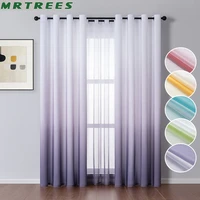 mrtrees gradient 70 90 blackout window curtains for living room kitchen tulle cortinas for bedroom home decor fabric drapes