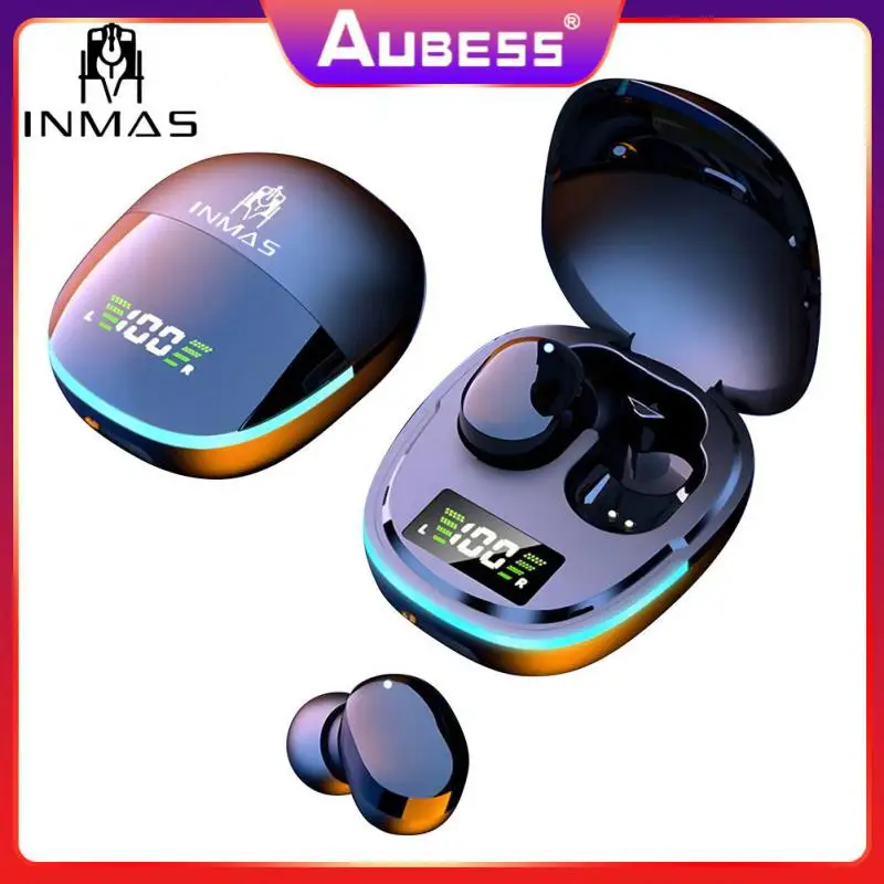 

Noise Reduction Headset With Charging Box Wireless Headphone 5.1 Waterproof Earpiece Touch Function