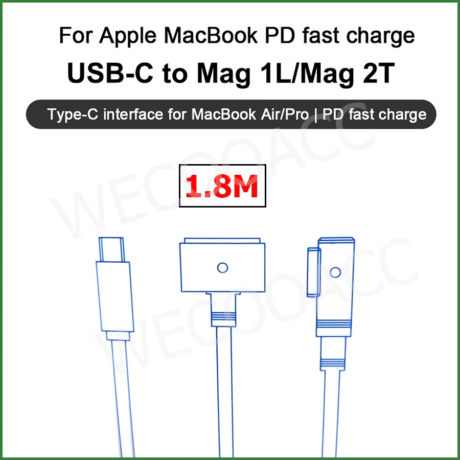 Кабель-адаптер MagSaf * 1 2 45 Вт 60 85 для MacBook A1278 A1502 A1398 A1466 |