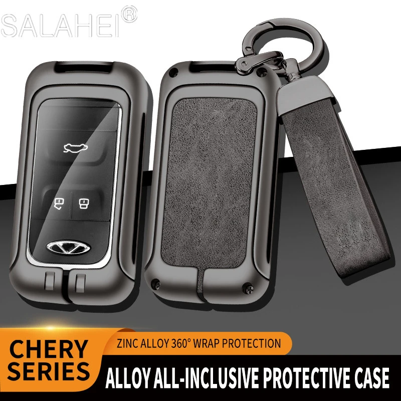 

Zinc Alloy Car Key Cover Case Holder Shell Protection Fob For Chery Tiggo 3 5X 4 8 Glx 7 2019 2020 Arrizo Auto Styling Accessory