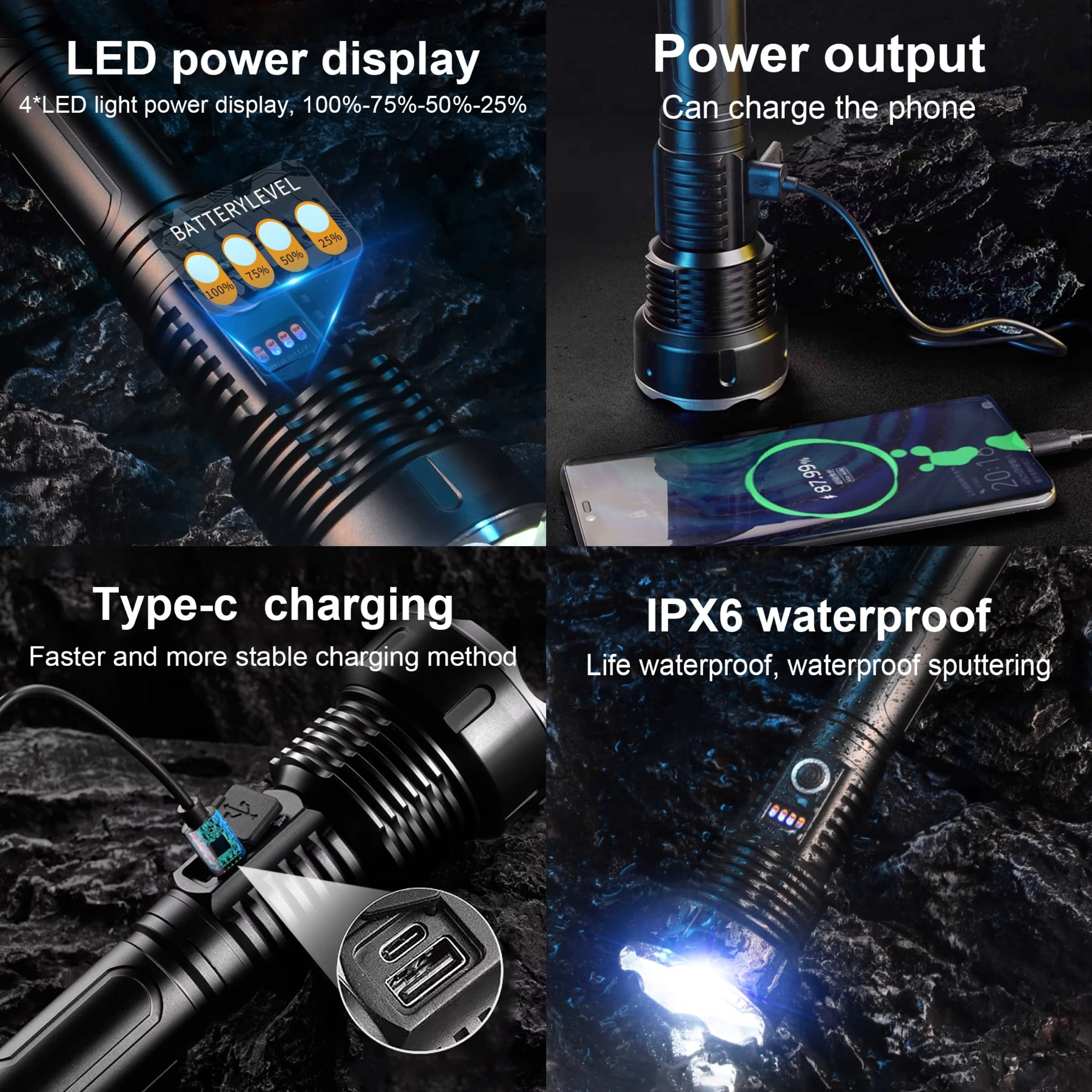 Новый мощный светодиодный фонарик супер яркий дальнего действия 3500 м уличный