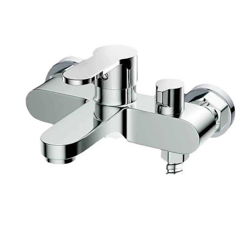 Смеситель для душа полностью медный смесительный клапан воды душевой набор