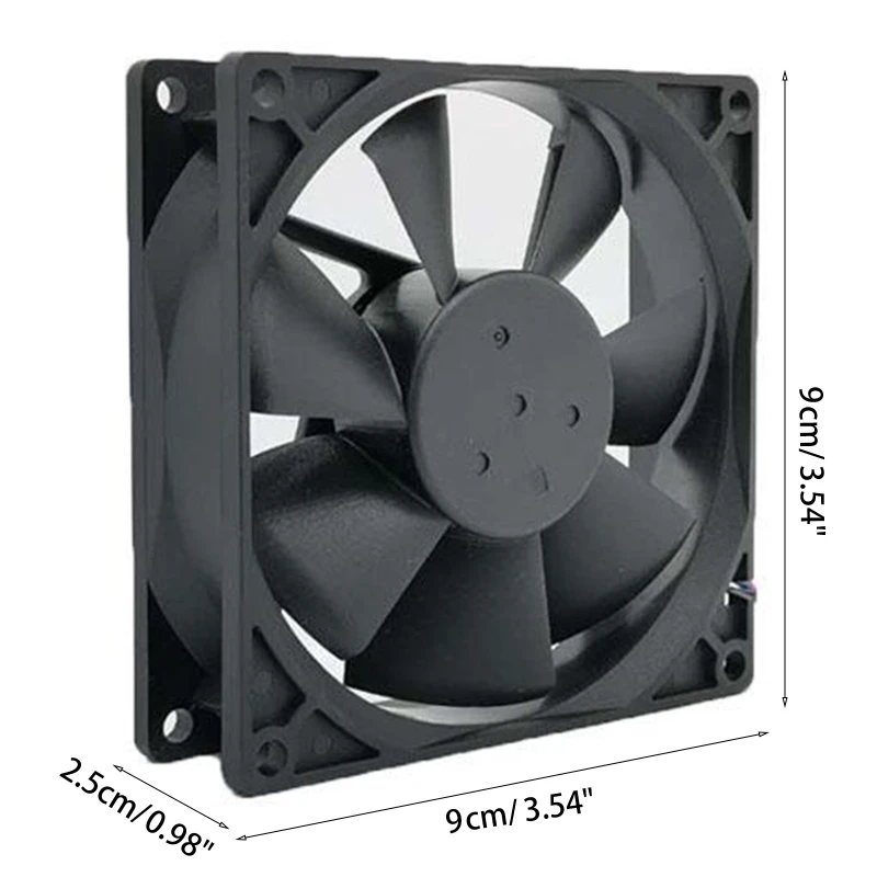 Для AFB0912VH = AUB0912VH 9025 12 В 0 60 А 4-проводной осевой охлаждающий вентилятор Прямая