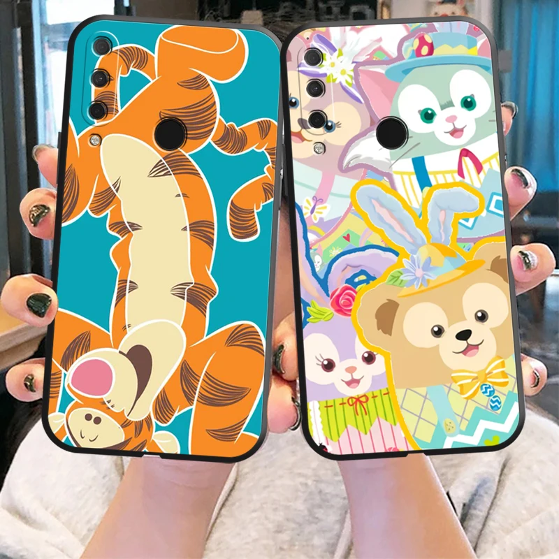 

Disney Winnie Phone Case For HUAWEI P20 P30 Lite Pro Plus P20 Lite 2019 Silicone Cover Liquid Silicon Soft Black Back