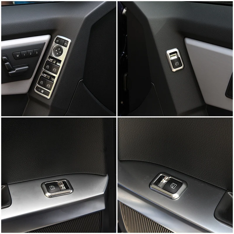 5 шт. хромированная кнопка переключателя подъема окна из АБС-пластика накладка на