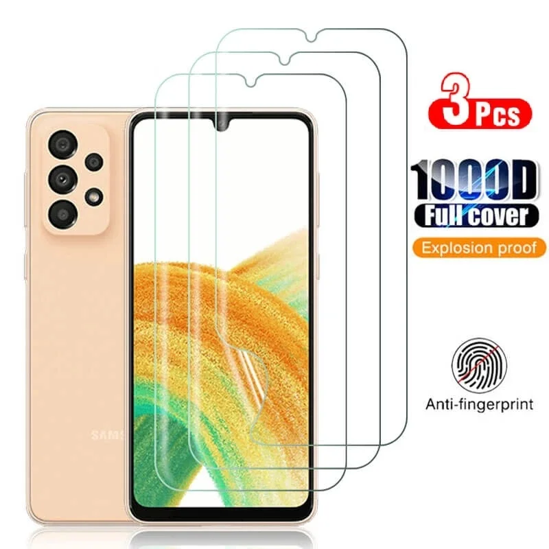 

3Pcs For Samsung Galaxy A33 A53 A73 A23 A13 A14 A24 A34 A54 Hydrogel Film Screen Protector for Samsung A33 A53 A73 5G Not Glass