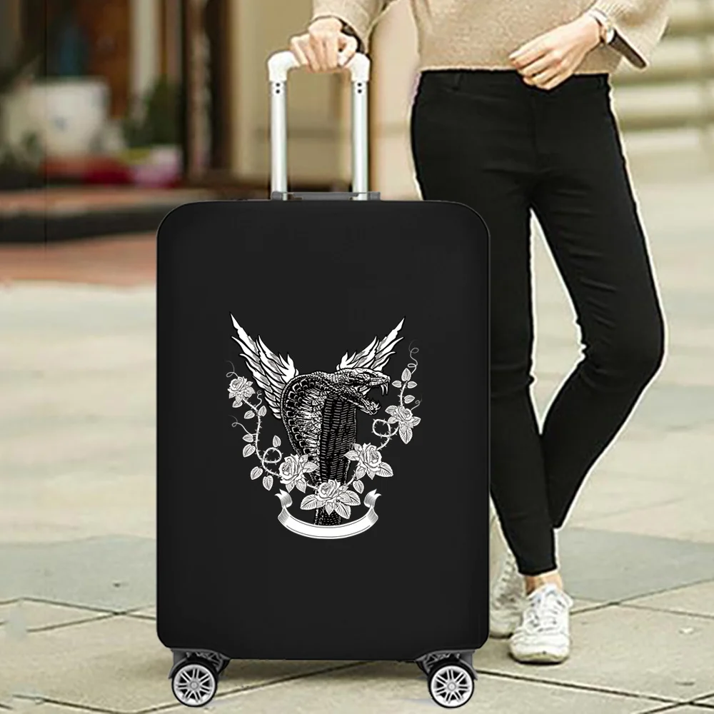Cobra Pattern Covers Protector Luggage Suitcase Protective Cover Dust Covers for Travel Accessories for 18''-32'' Inches Trolley
