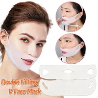 4d v facial slimming gel masks hydrating beauty lifting firming anti wrinkle chin sticking hanging ears fox eyes face care tools