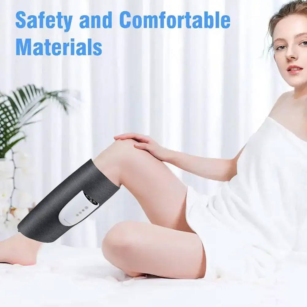 

Электрический массажер для ног, аппарат для массажа мышц икр с пневматическим компрессионным вибратором, аппарат для прессотерапии, обогрева боли, новинка 2023, R S0N2