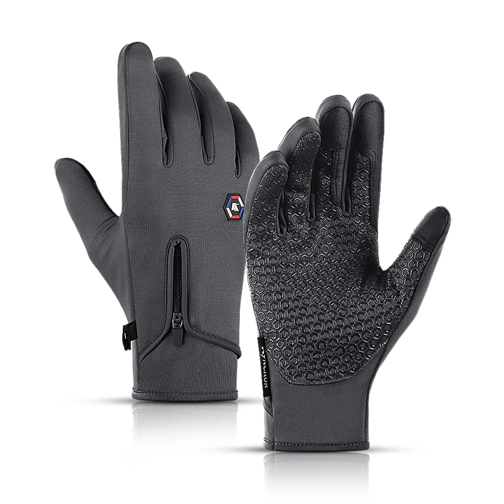 

Cycling Gloves Winter Bike Warm Touchscreen Full Finger Waterproof Gloves Outdoor Skiing Motorcycle Riding Sport Gloves for Home