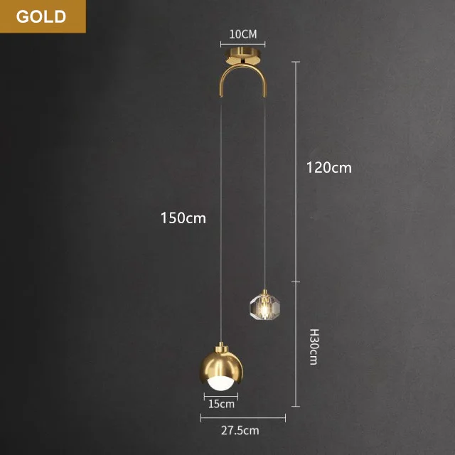 

Подвесная люстра YUGUUK хрустальная двойная