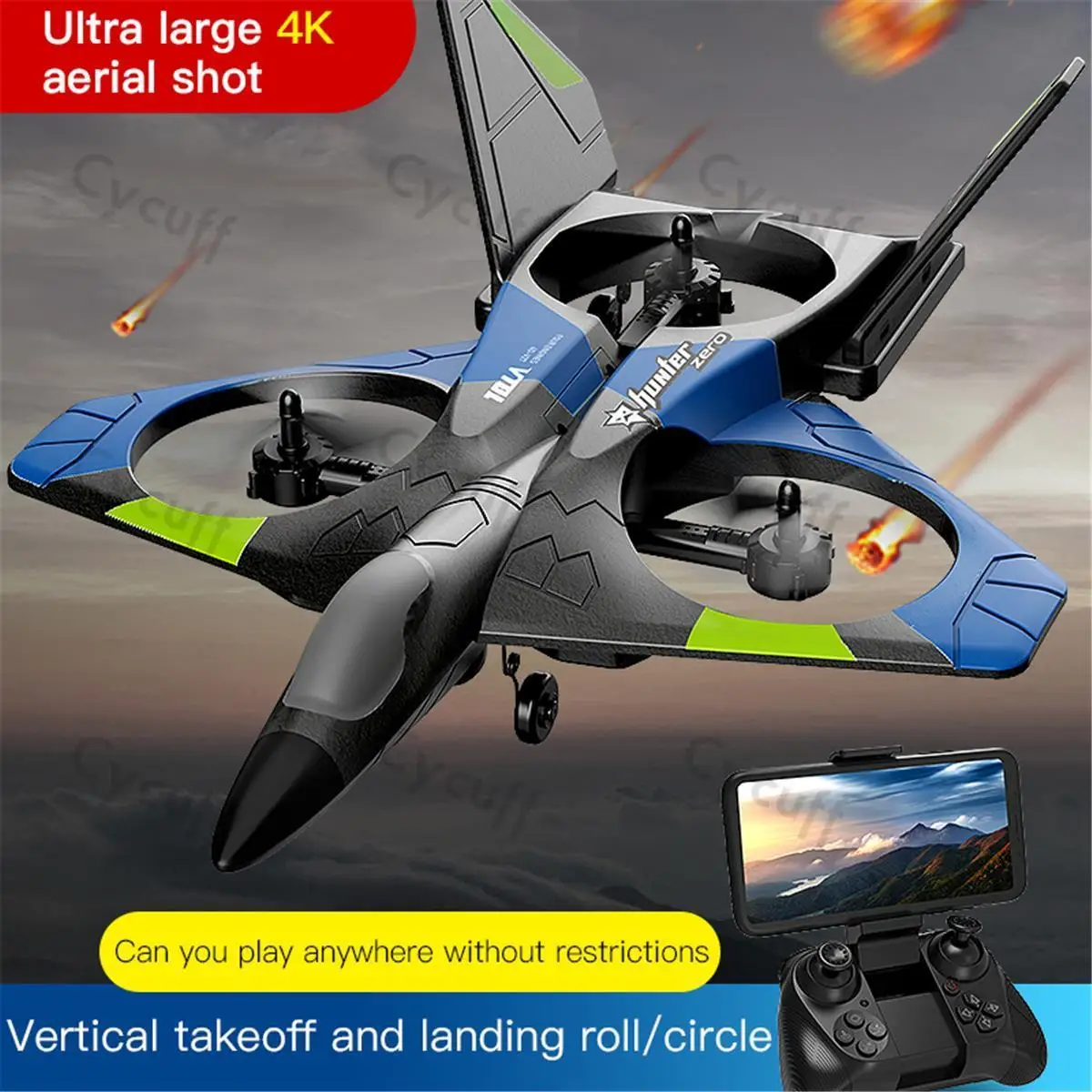 

New V27 Oversized Remote Control Combat Glider One Return Foam Drones 4K Aerial Photography Aerial Vehicle Boys Toys