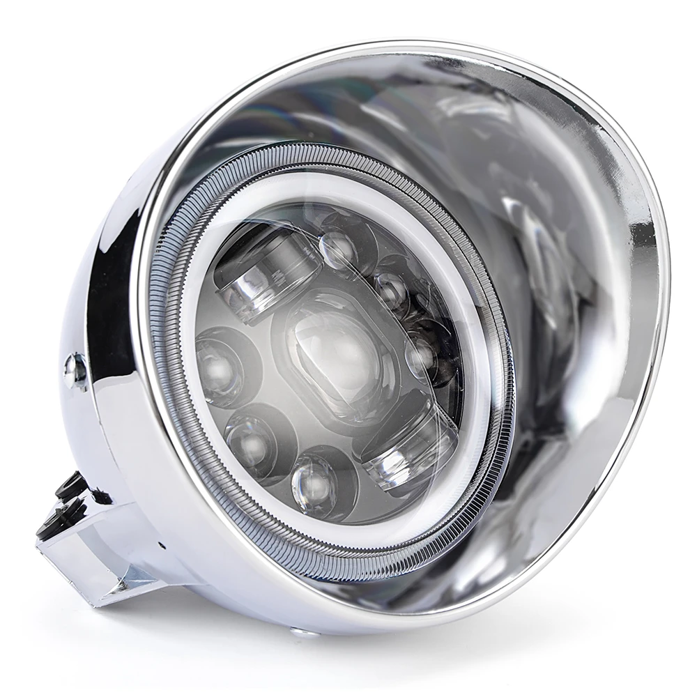 

Мотоциклетная фара дальнего ближнего света 12 В для Harley Sportster Dyna softail Honda CBR Yamaha YZF Kawasaki