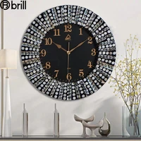 shell large wall clock modern design wood silent watches luxury big clocks wall home decor living room wall decoration horloge