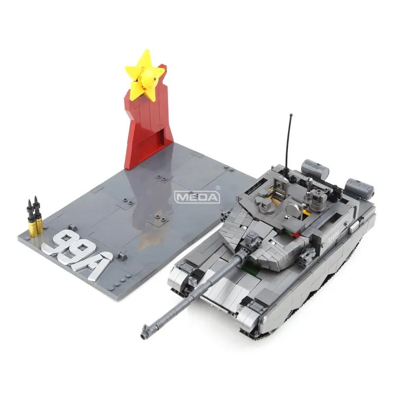 Военный легкий танк США T92 строительные блоки оружие WW2 армейский