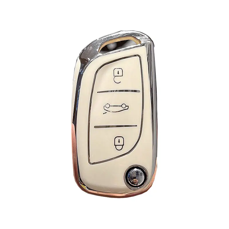 Чехол для автомобильного ключа Citroen C4 C-Elysee DS DS4 2016 2017 Peugeot 207 307 308