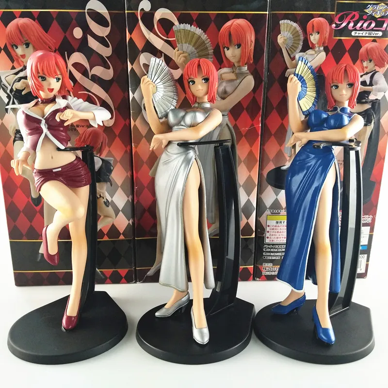 

Экшн-фигурка суперчерного Джека BANDAI, покер, Ципао, девушка, RIO, чонсам, аниме украшения, детские подарки, игрушки