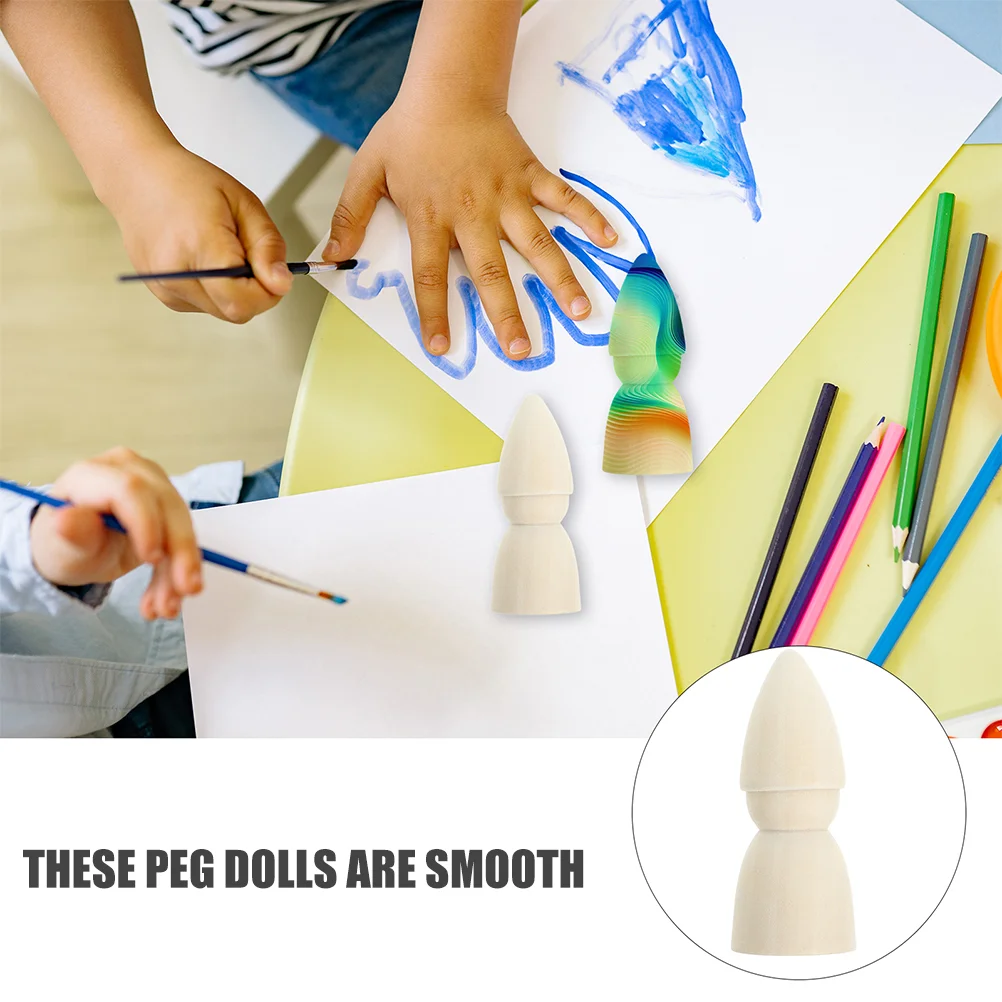 20 шт. окрашенные куклы дятел игрушки объемные колышки DIY пустые деревянные люди