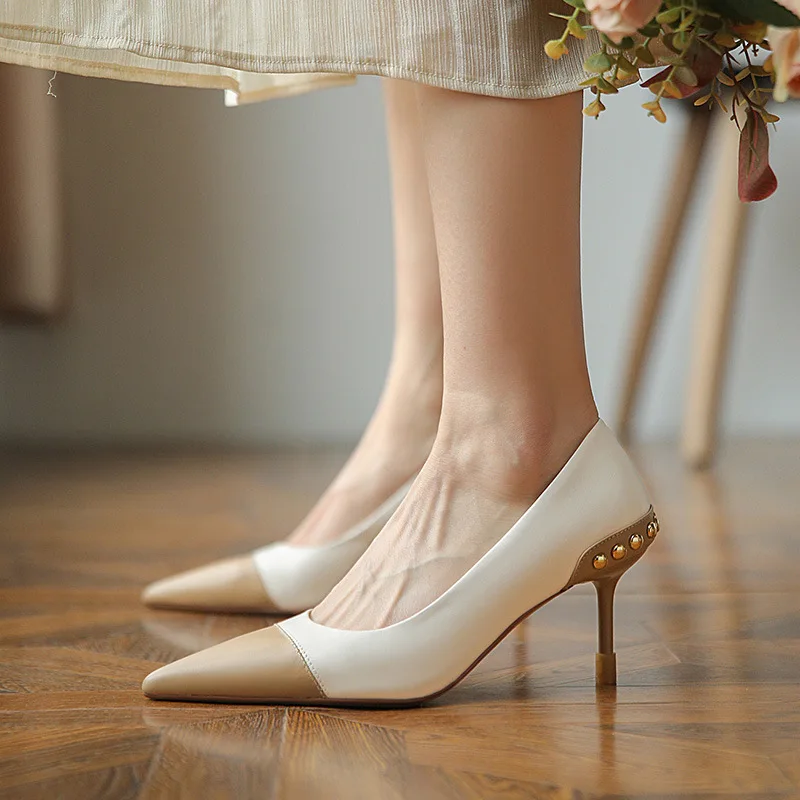 

Fashionable Personality Women Shoe2022spring New Temperament Single Shoe Fairy Style Slimming Fashion Sandals Banquet High Heels