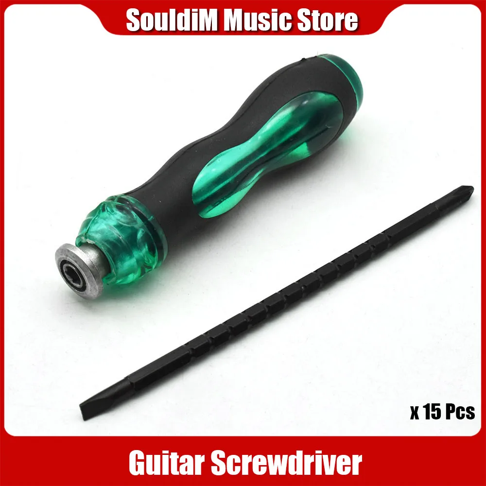 

15pcs Guitar Pickup Screw Install Screwdriver Tuning Peg Machine Head Turn Screw Guitarra Repair Tool for Guitar Luthier