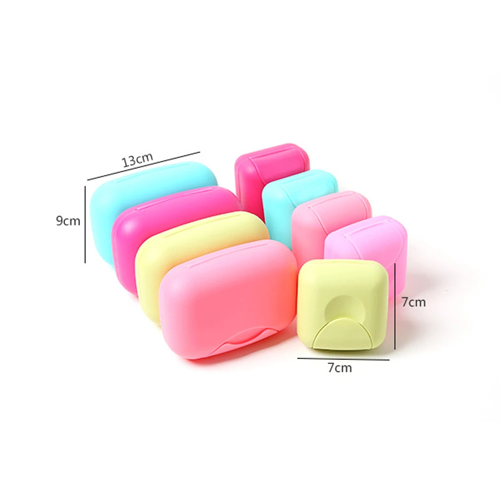 1PC Soap Dishes Box Portable Case Holder Container Wash Shower Bathroom Sealed Travel Supplies Random Color | Дом и сад