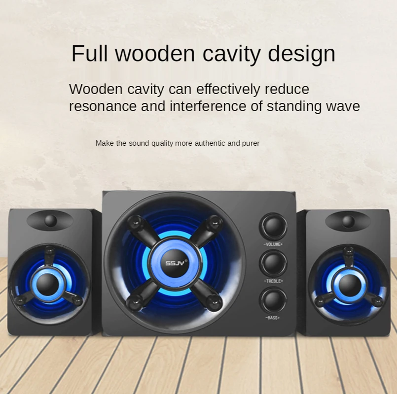 Subwoofer Home Theater System For Computer PC TV Wireless Caixa De Som Bluetooth Speaker Blutooth Music Sound Box Audio Center enlarge