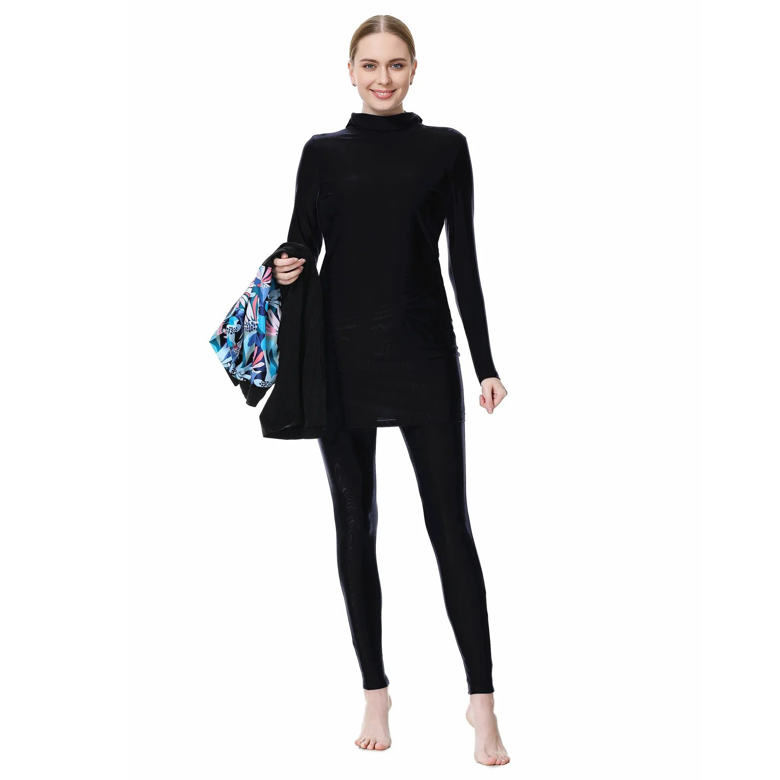 Мусульманский купальник с капюшоном и шапкой 3 шт. купальный костюм разных цветов