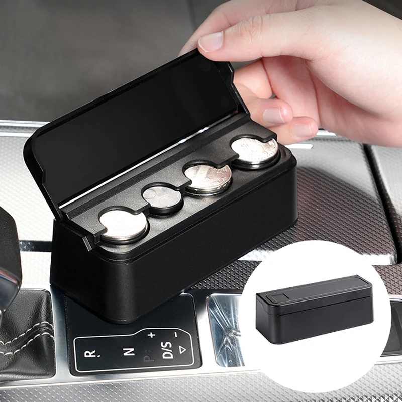 Автомобильный кошелек для хранения монет коробка европейского банка держатель
