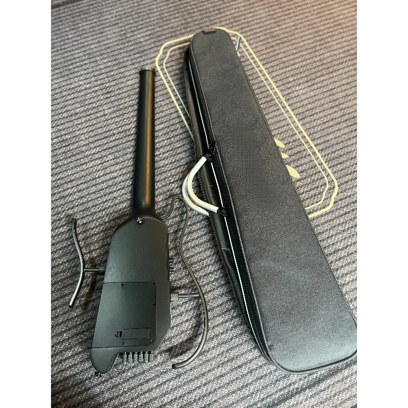 Фото Электрогитара Donner HUSH-X PRO 38 дюймов с технологией Lock, Zero Design, Rock Starter, портативная, безголовая №2