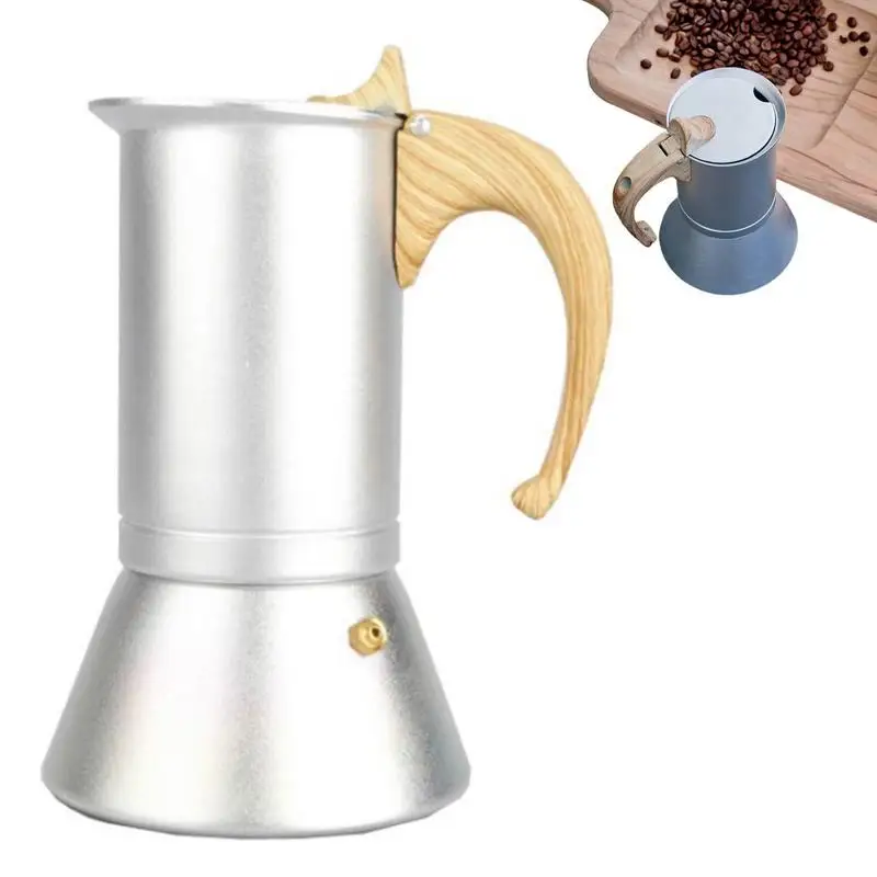 

150ml Coffee Maker Aluminum Mocha Espresso Percolator Pot Coffee Maker Moka Pot Coffee Maker Induction Cooker Heating