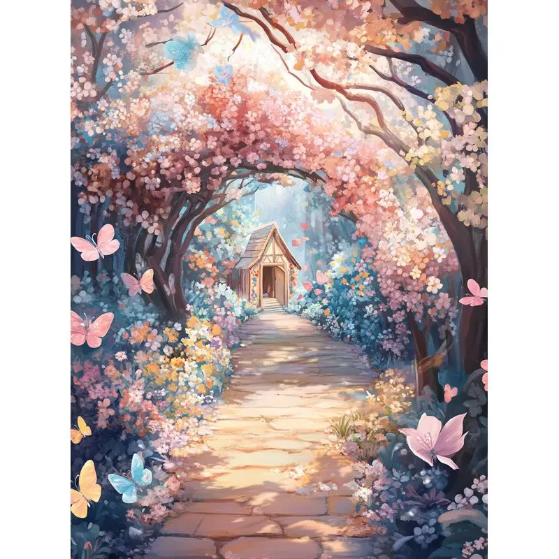 CHENISTORY раскраска по номерам цветы рисунок дерева на холсте ручная роспись