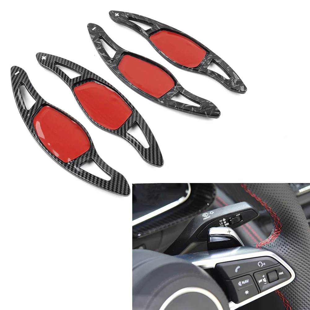 1 пара удлинитель переключения передач на рулевое колесо для Audi R8 RS3 RS4 RS5 TT RS Q3 Q8