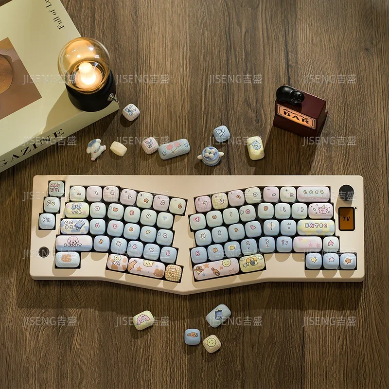 ABM066 Комплект клавиатуры Alice на заказ RGB с возможностью горячей замены Bluetooth/2 4