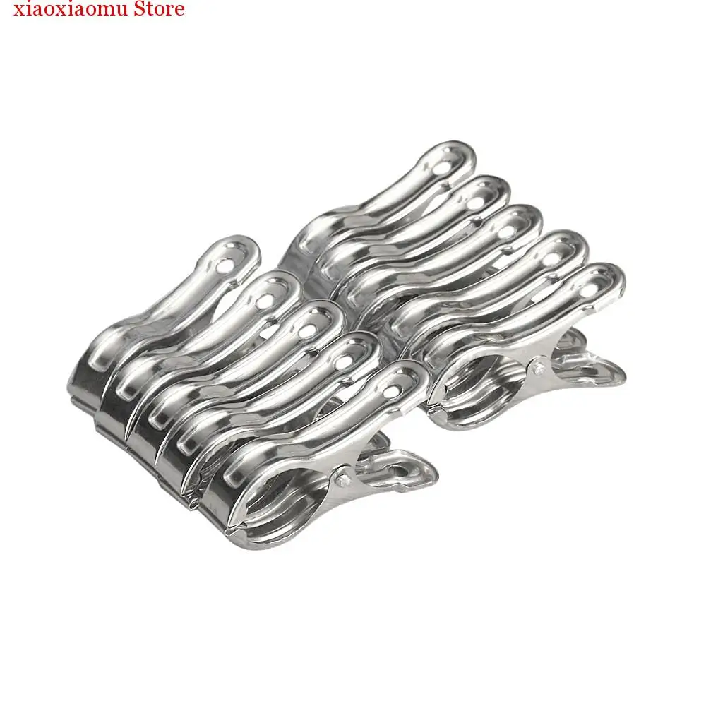 

Clothes Peg 10PCS Outfit Stainless Steel Beach Towel Clips Keep Your Towel From Blowing Away Drop shipping Utility clothespins